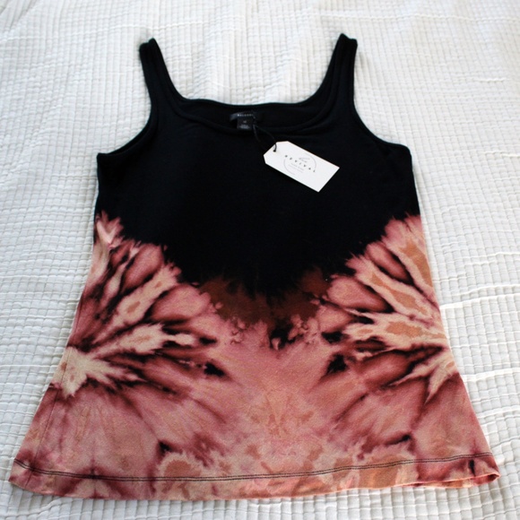 Handmade reverse tie dye Halogen tank top by Hue Revival - Picture 7 of 13